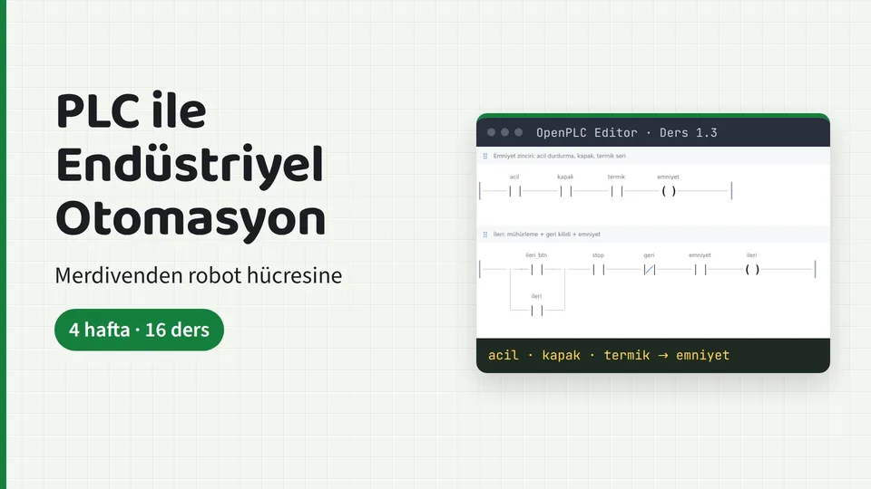 Academy kurs kapağı: endüstriyel otomasyon
